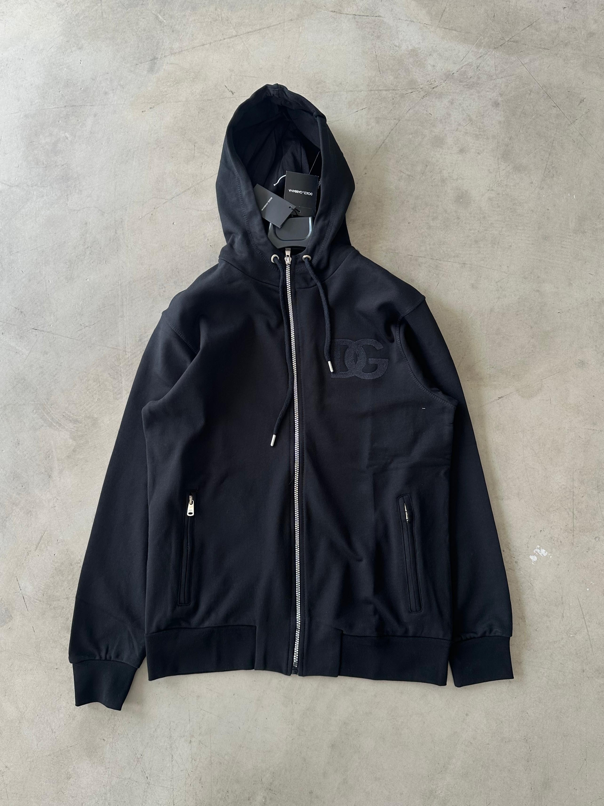 Nakışlı Detaylı Premium Zip - Siyah