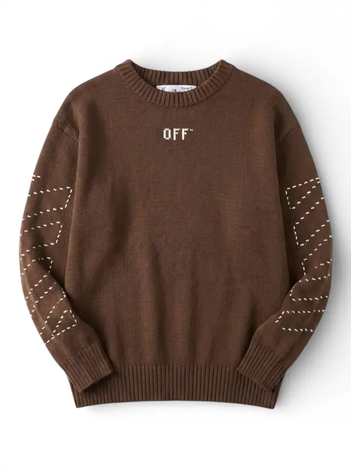 OF Premium Kol ve Sırt İp Detaylı Triko