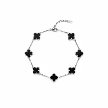 Premium Luxury Van Cleef Charm - Gümüş