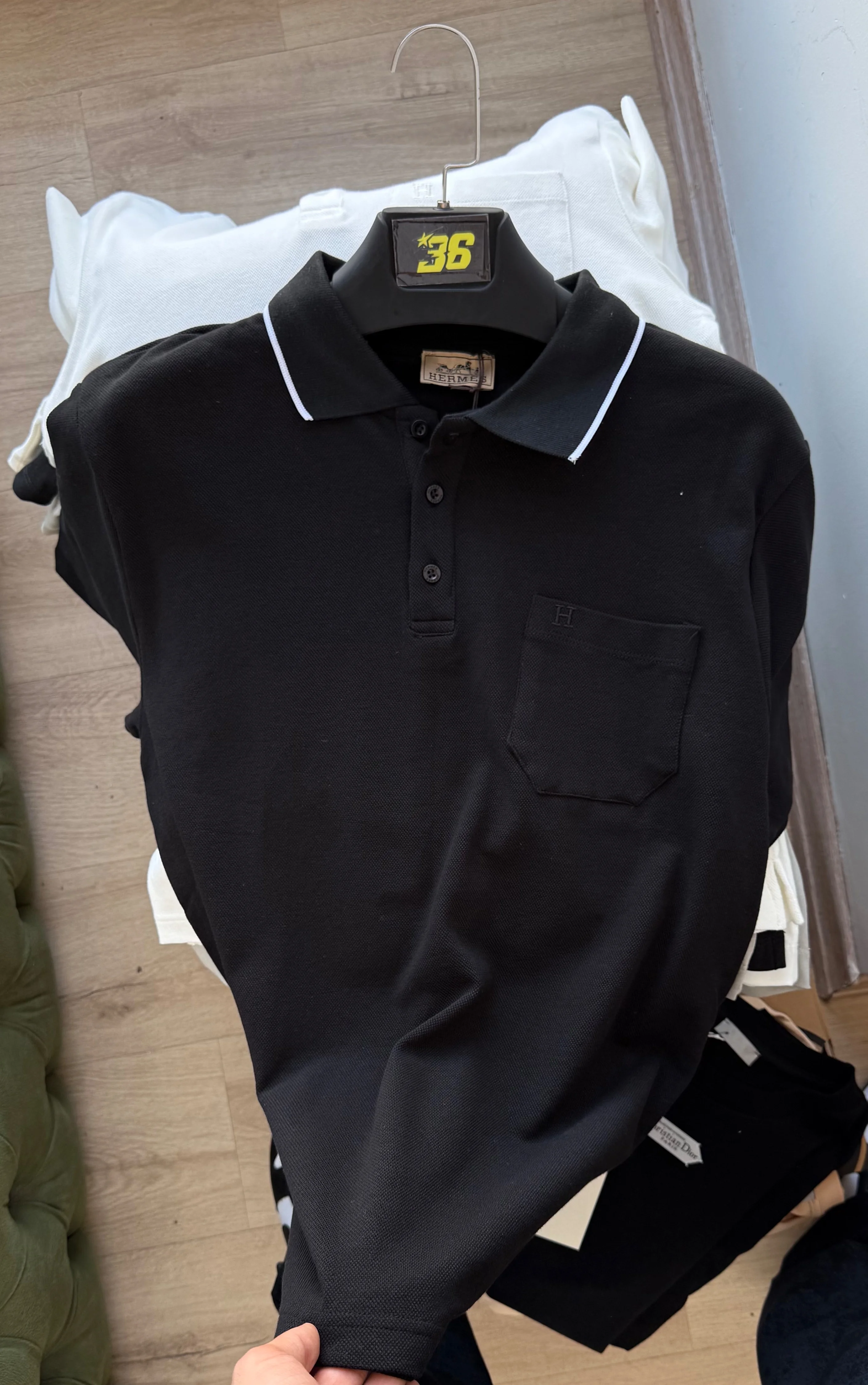 Cep Detaylı Polo Yaka T-Shirt