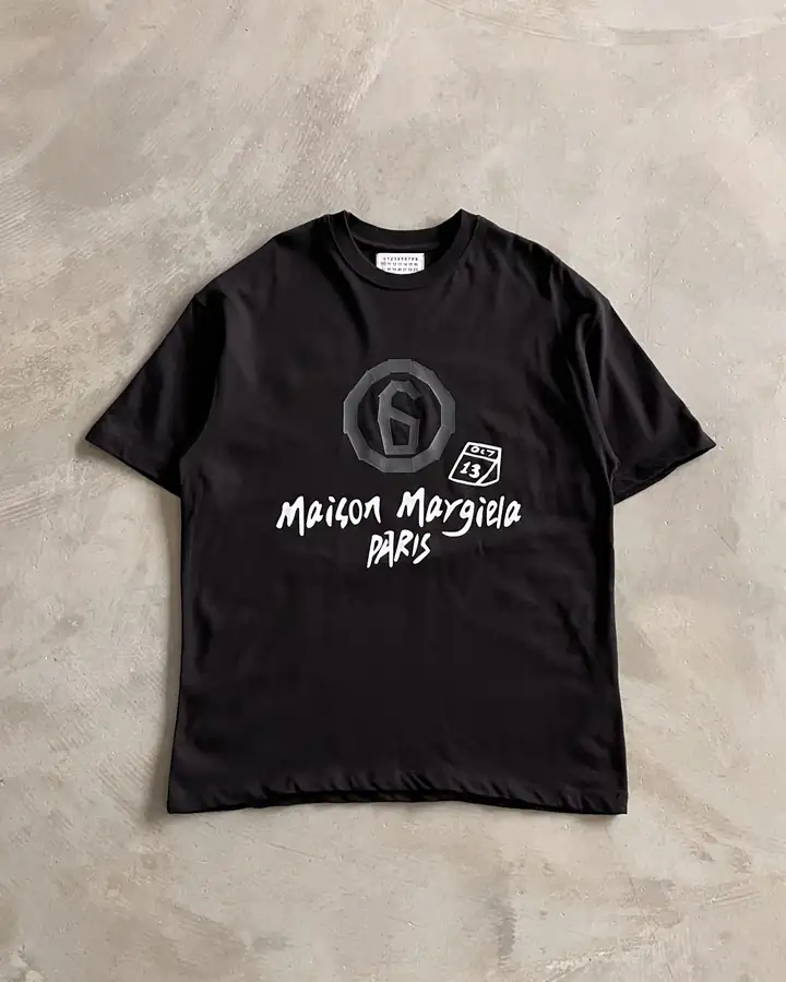 Ön Baskılı " Maison "  Kısa Kollu T-Shirt