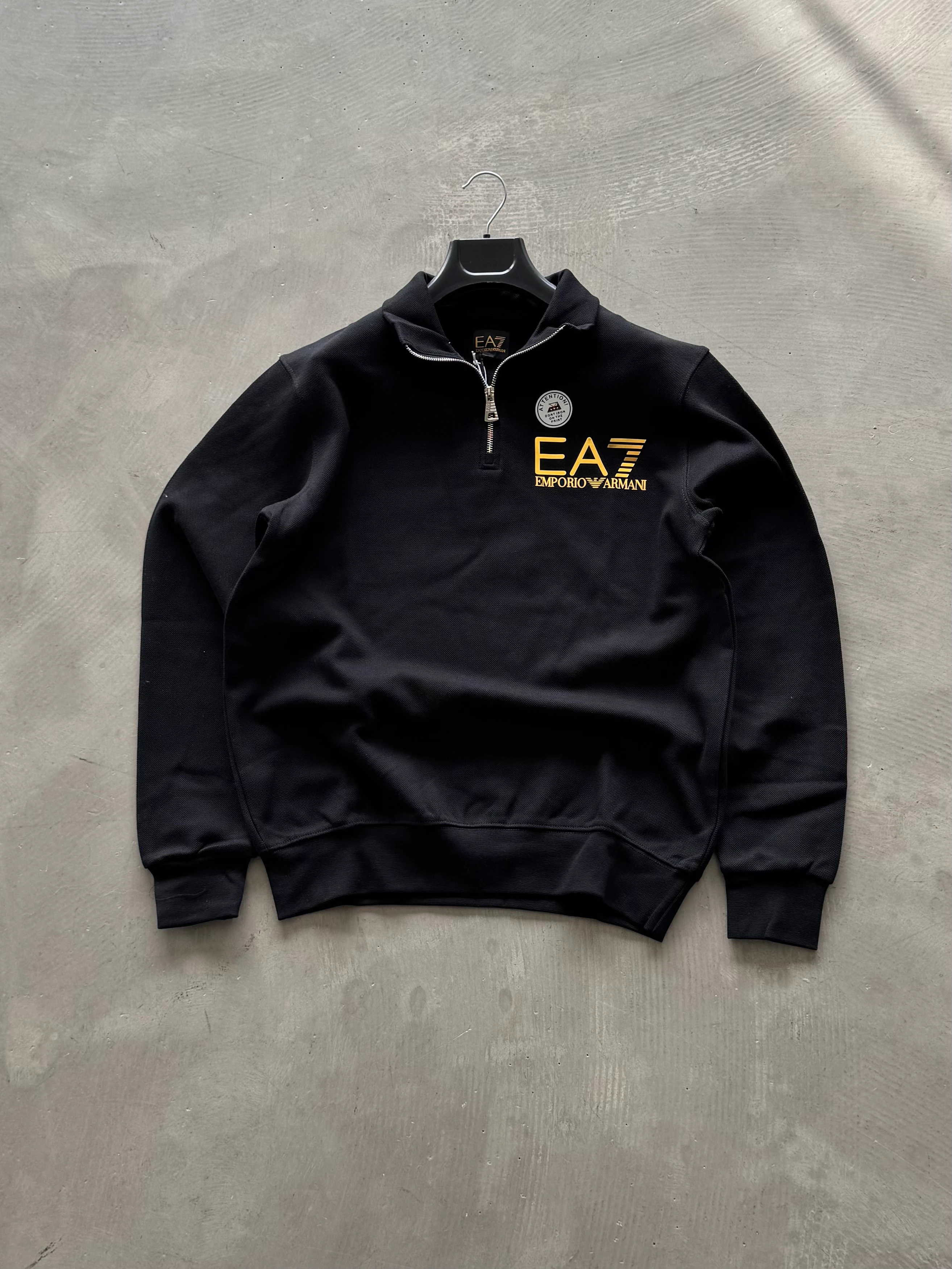 EA7 Premium Yarım Fermuarlı Sweatshirt