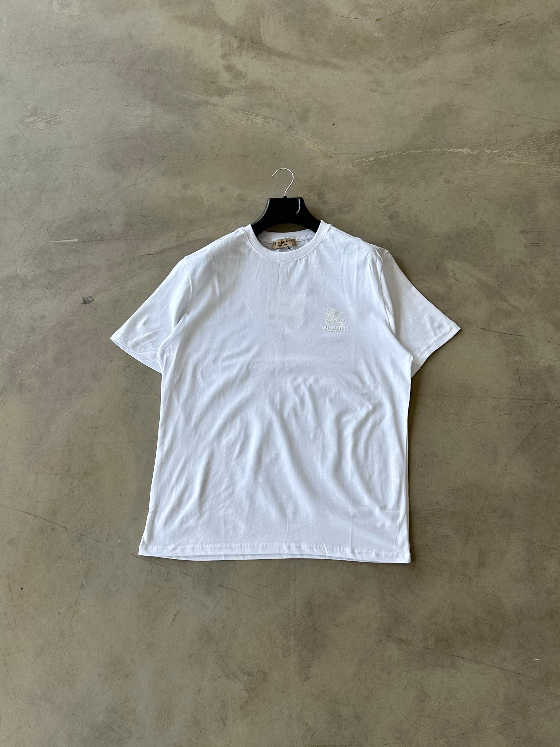 BRBRY Premium Baskılı Basic Tshirt - Beyaz