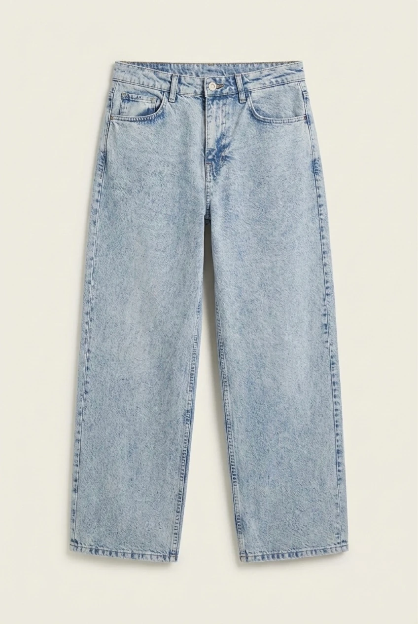 Basic Baggy Jean Pantolon
