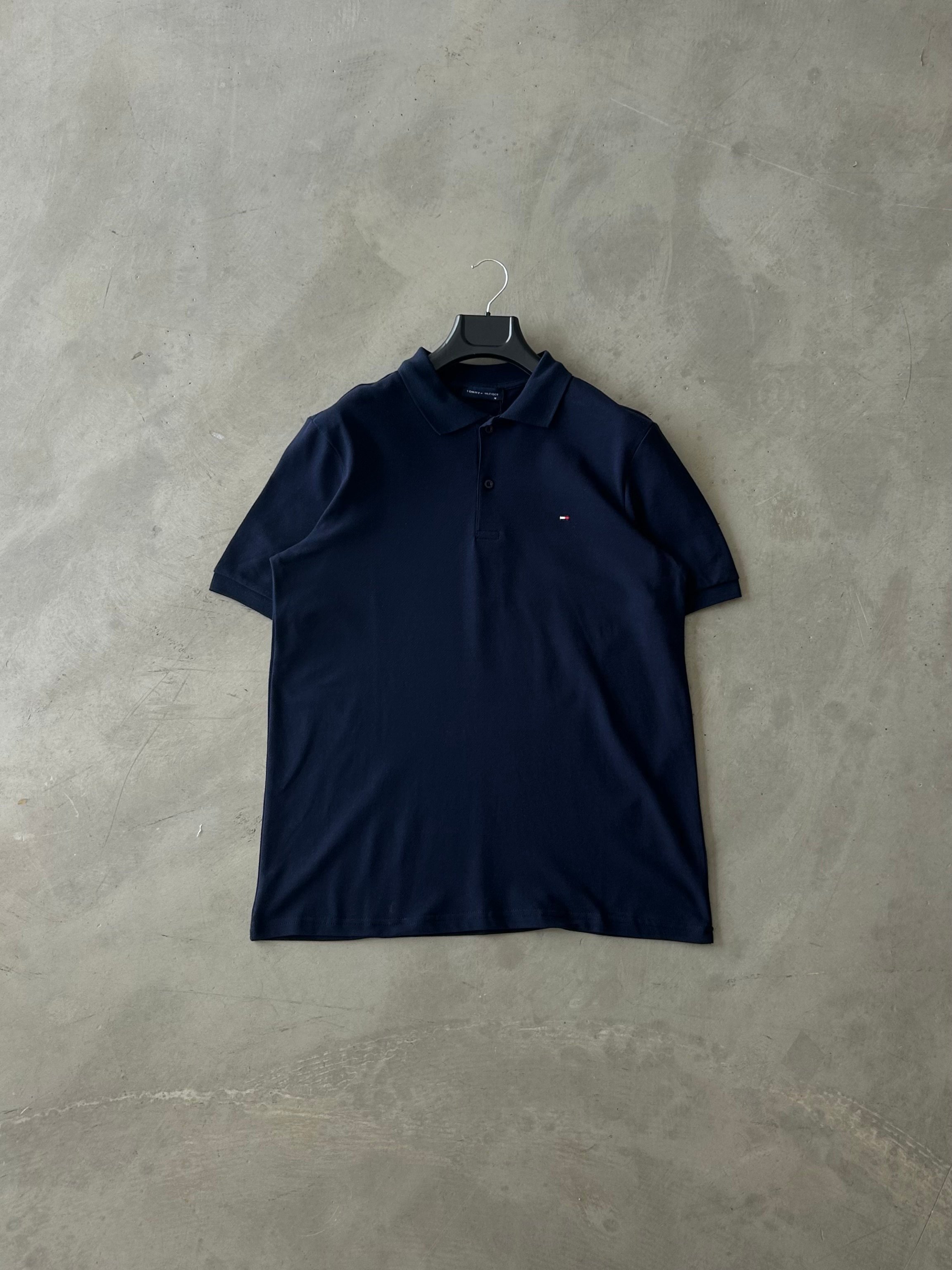 TMY Logo Nakışlı Polo Yaka Tee - Lacivert