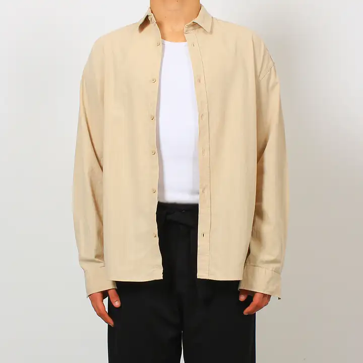 Ham Keten Oversize Gömlek