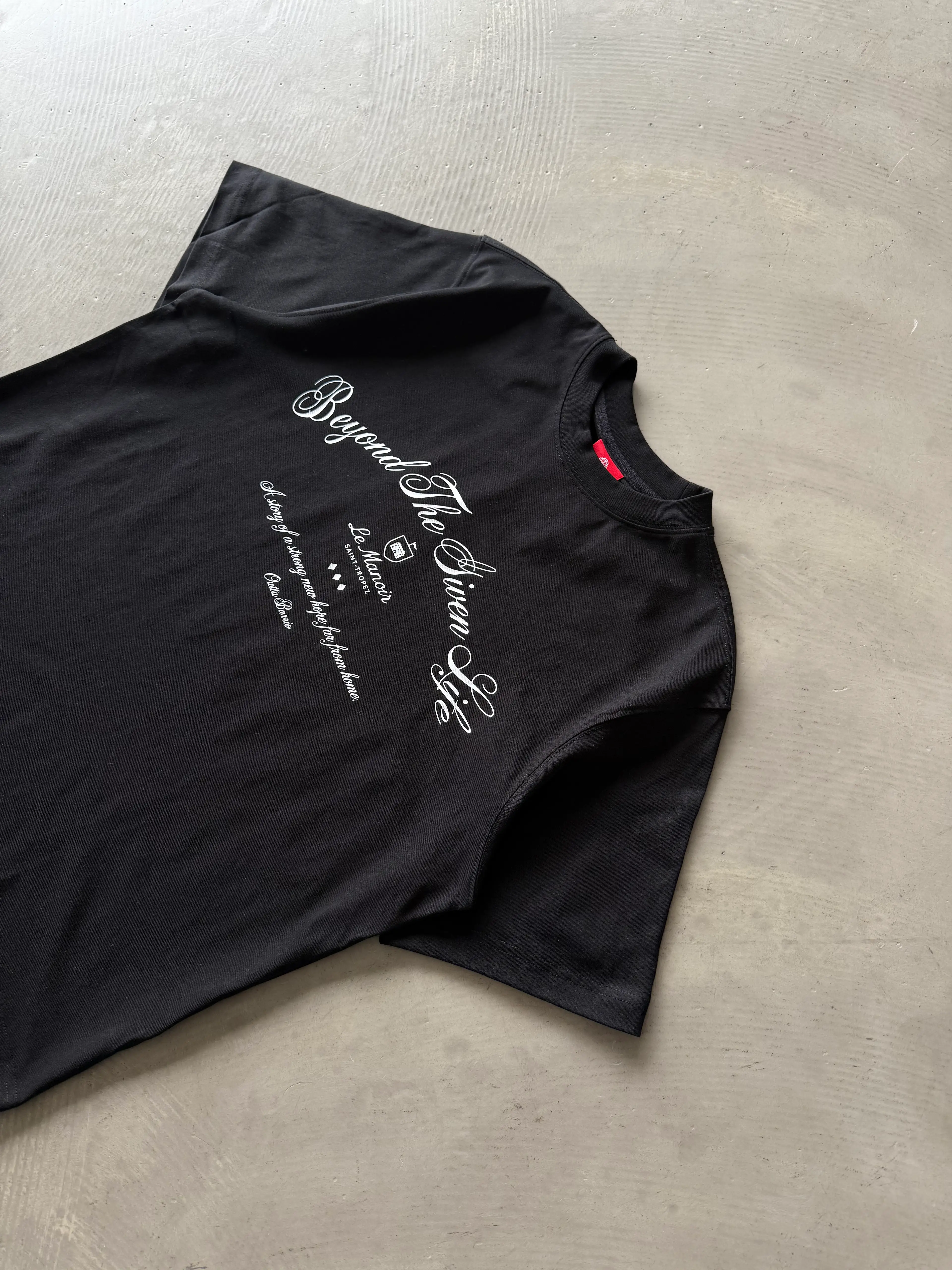 Göğüs Baskılı Basic T-Shirt