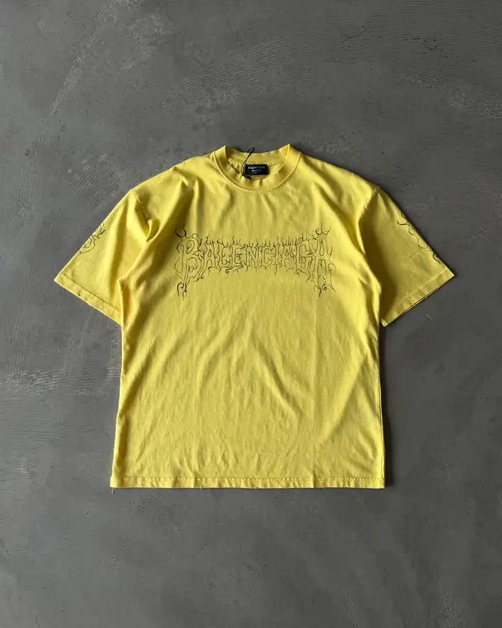 Göğüs Logo ve Arka "B" Baskılı Basic T-Shirt