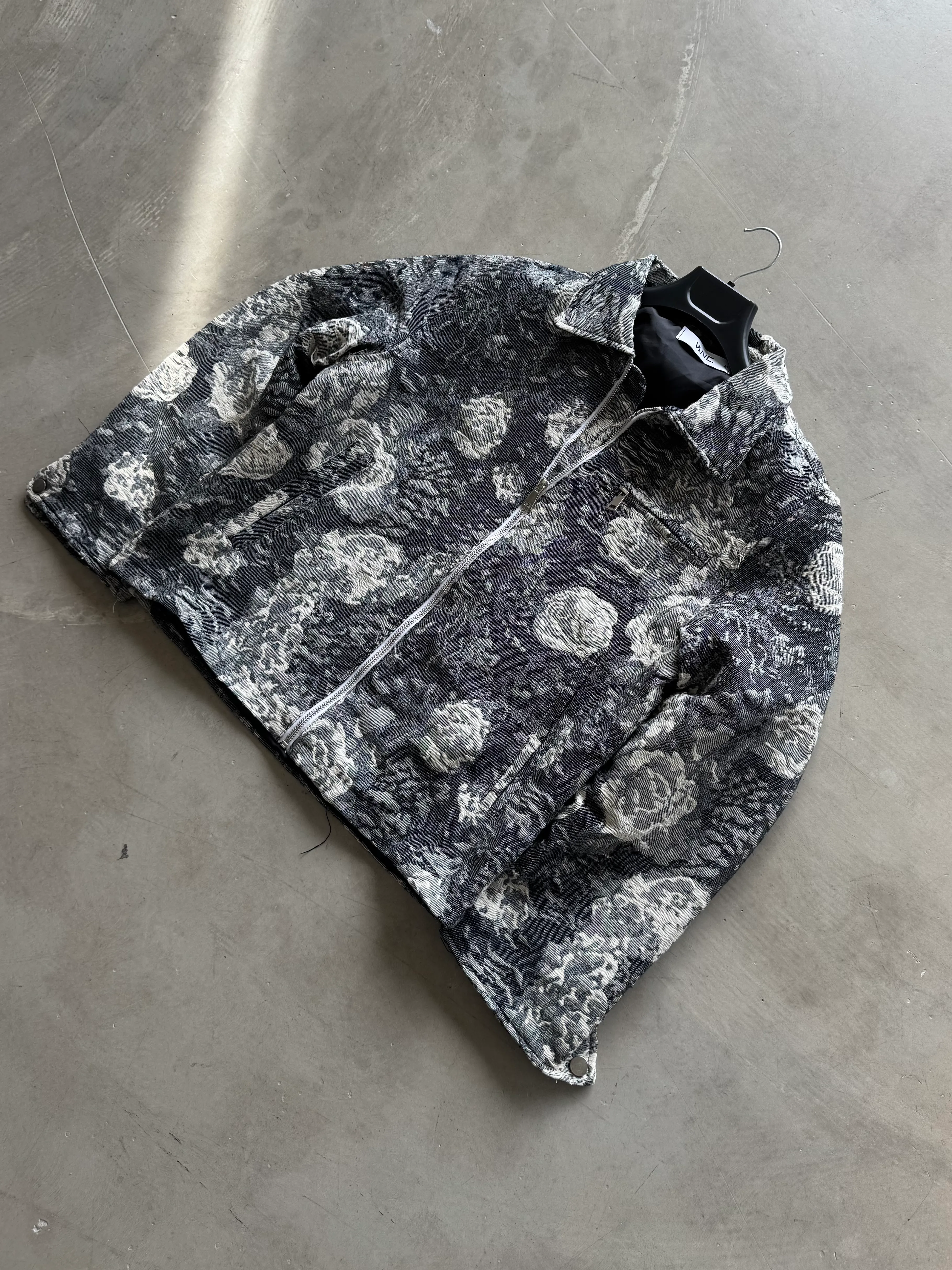 Premium Desenli Fermuarlı Ceket