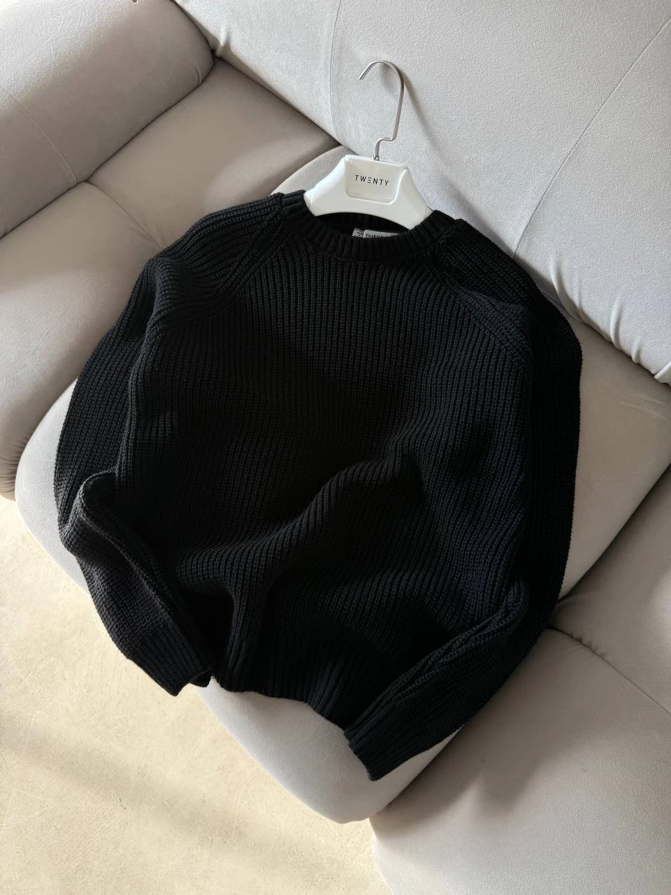 Premium Basic Örme Triko - Siyah