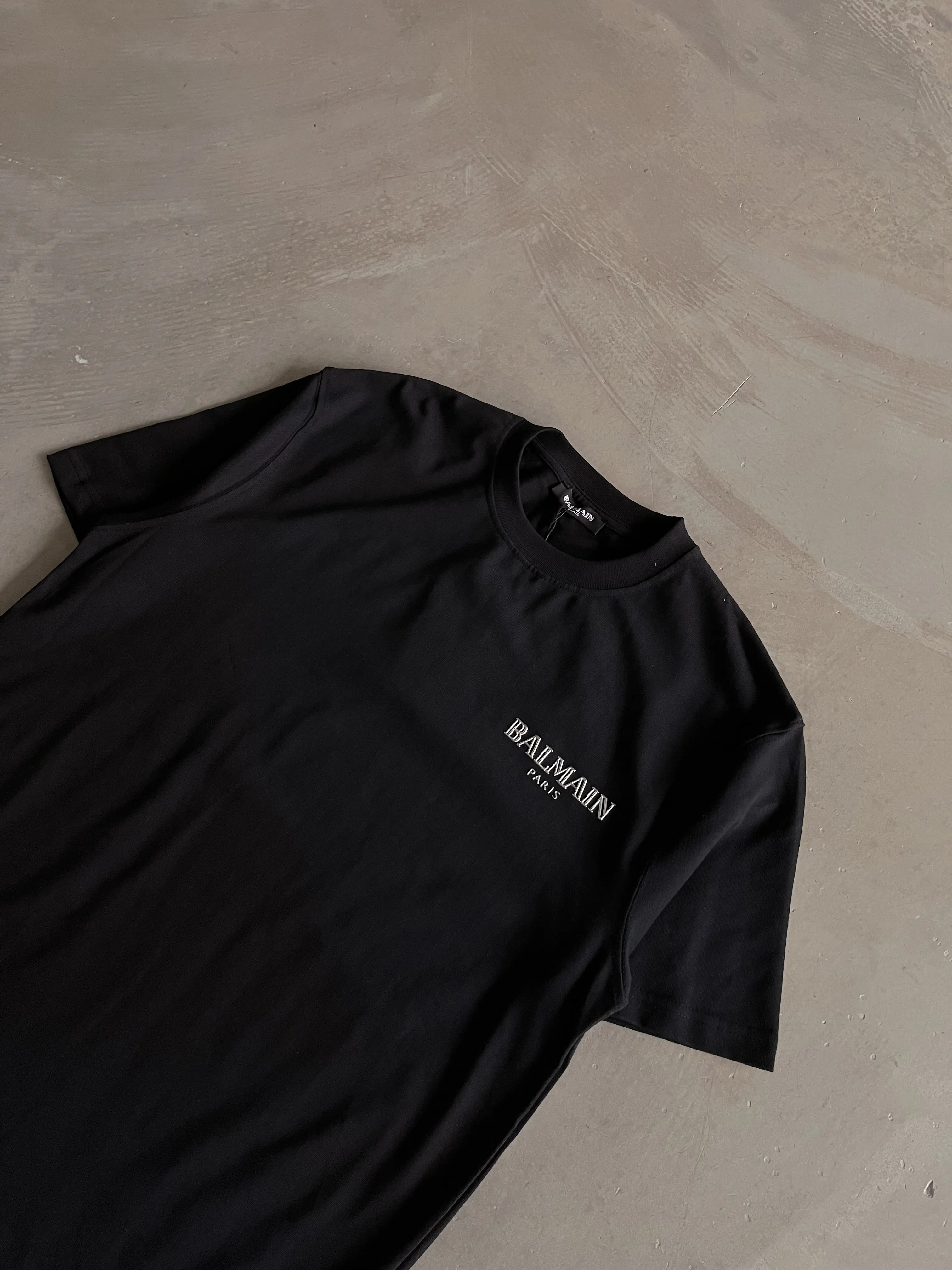 Sol Göğüs Logo Baskılı Basic T-Shirt