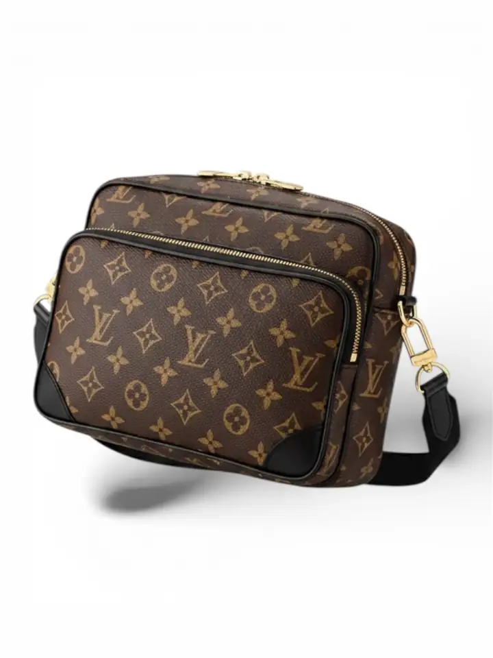 Büyük Kol Çantası - Kahverengi Logolu