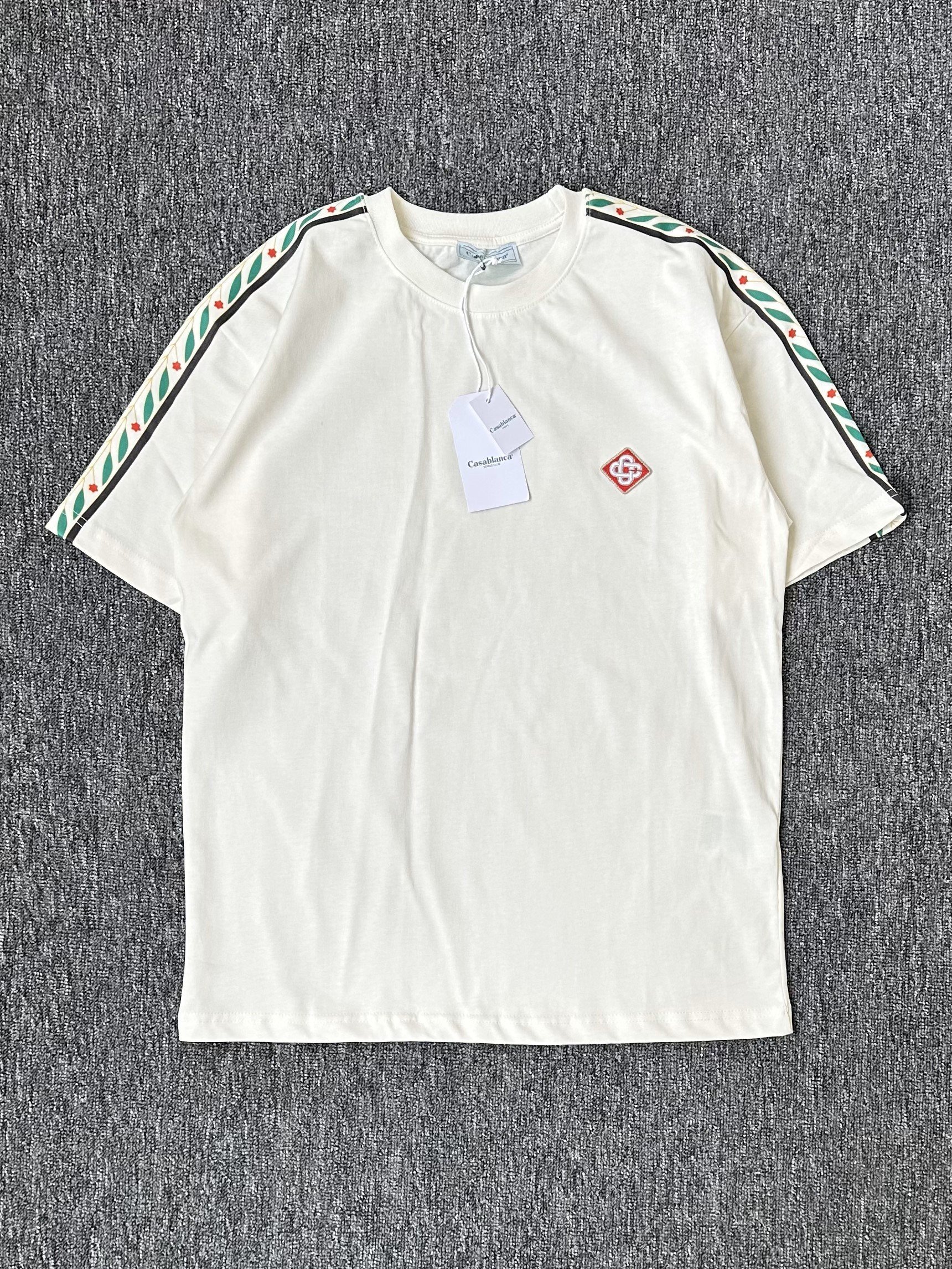 CSBLNC Nakışlı Detaylı Premium Tshirt - Beyaz