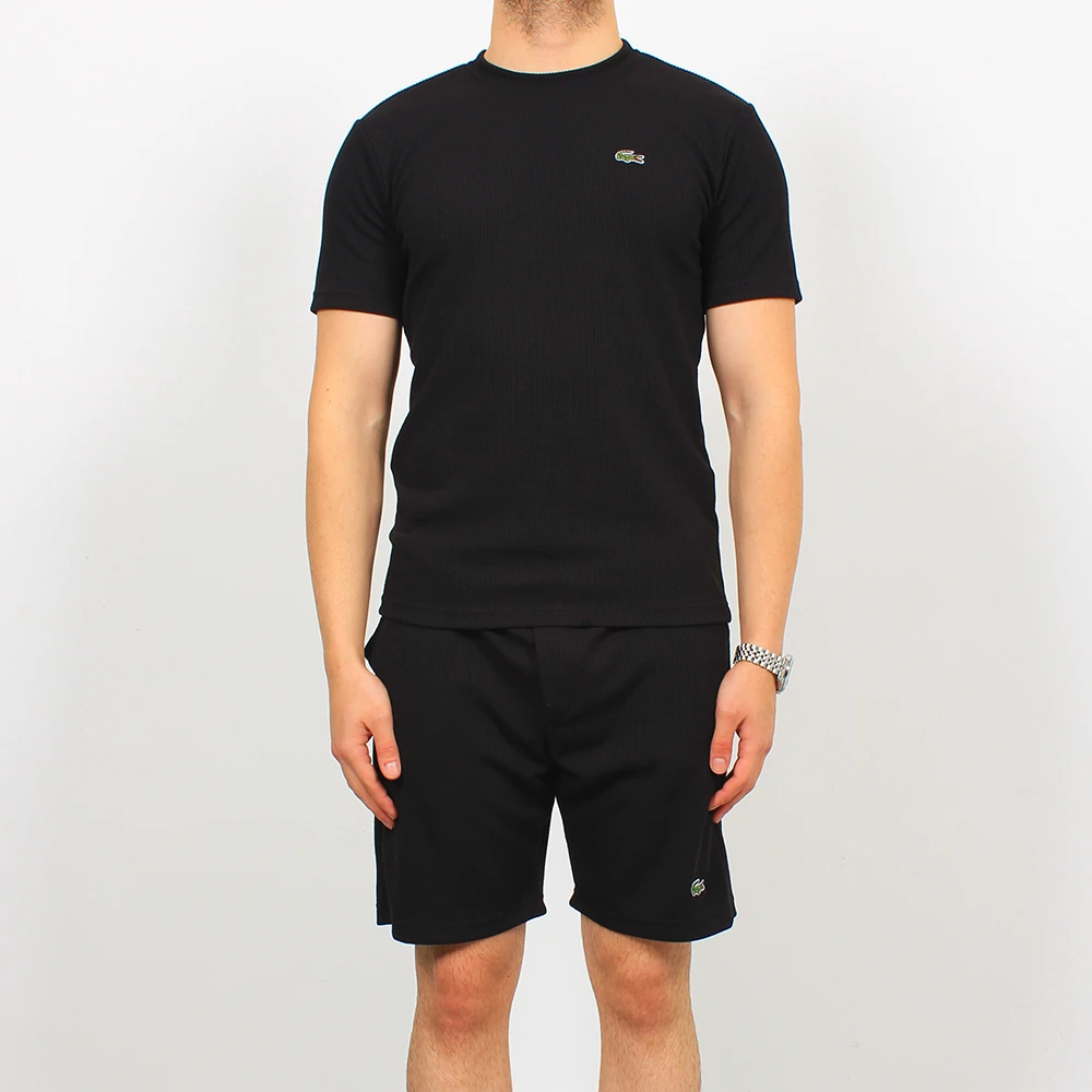 Çizgi Detaylı Regular Fit Şort Takım