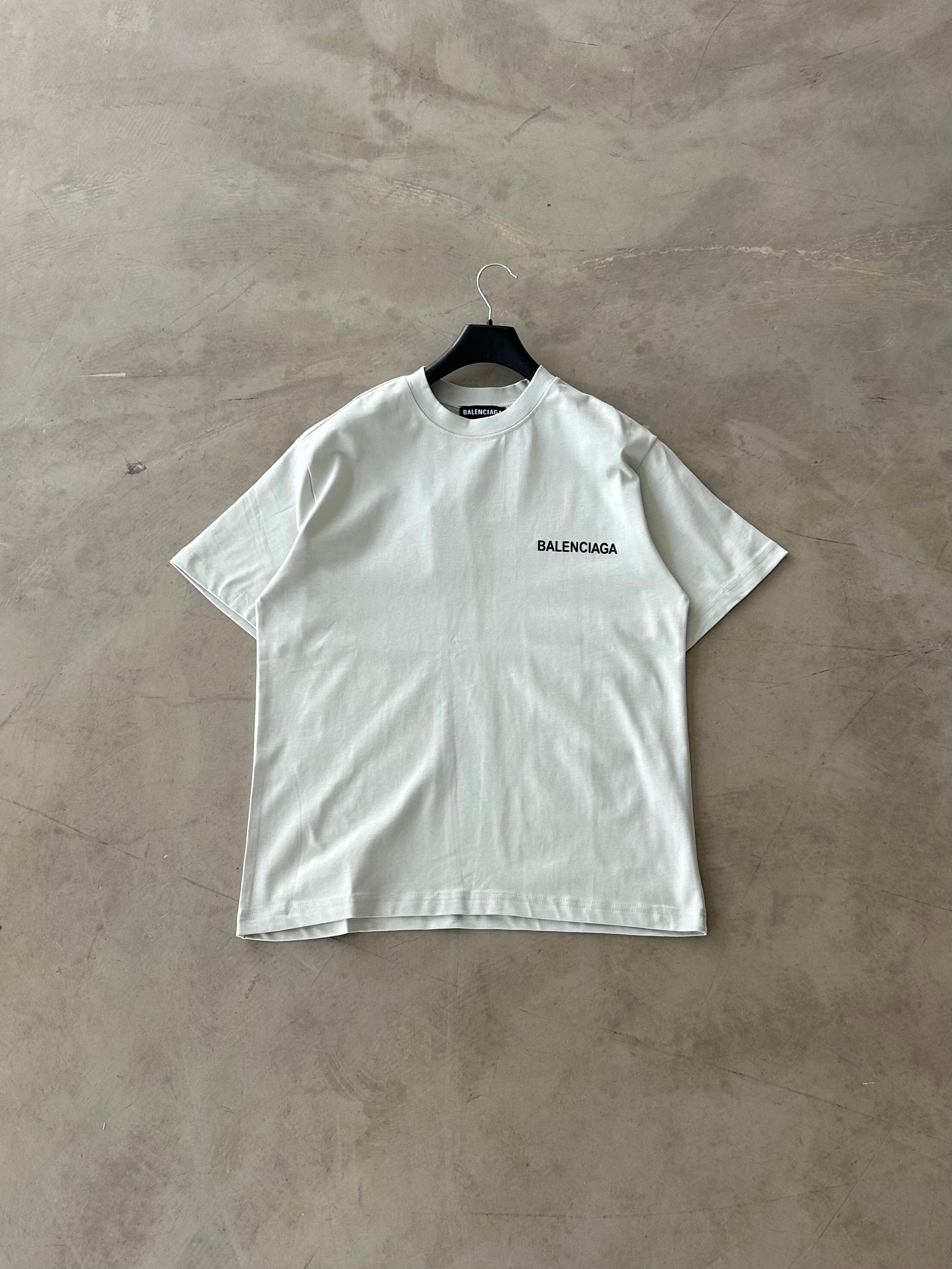 BB Baskılı Premium Basic Tshirt - Açık Yeşil