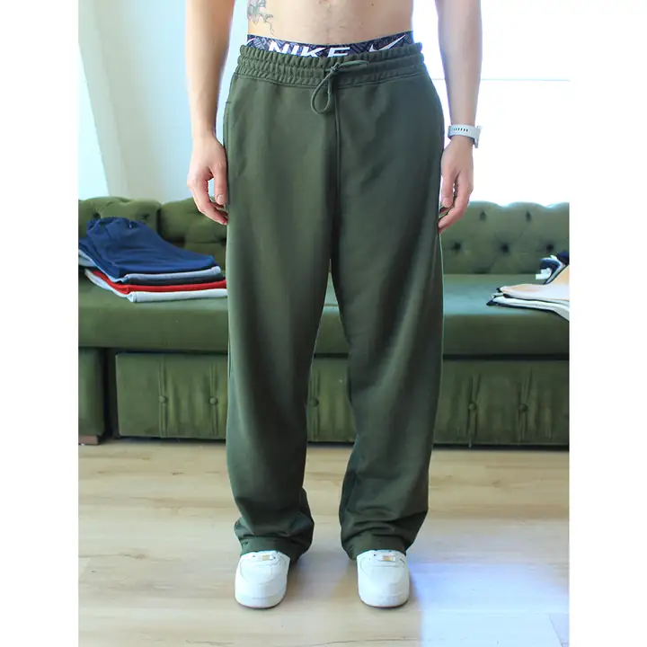  Baggy Fit Basic Eşofman - Haki