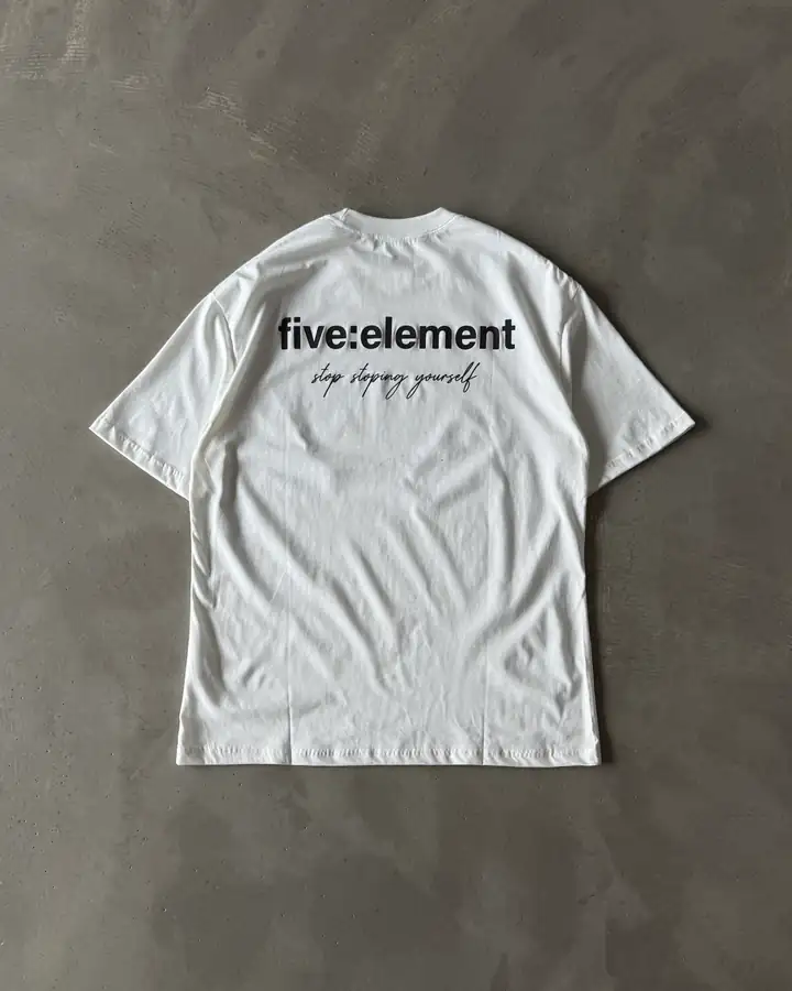 " five : element " Baskılı  Basic T-Shirt