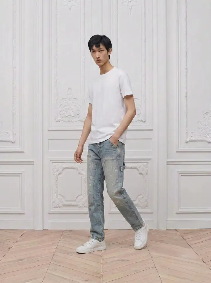 AMR Logolu Nakış Detaylı Pantolon