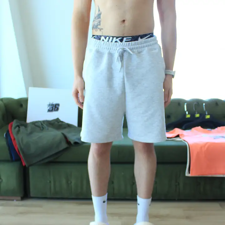  Baggy Fit Basic Şort - Beyaz