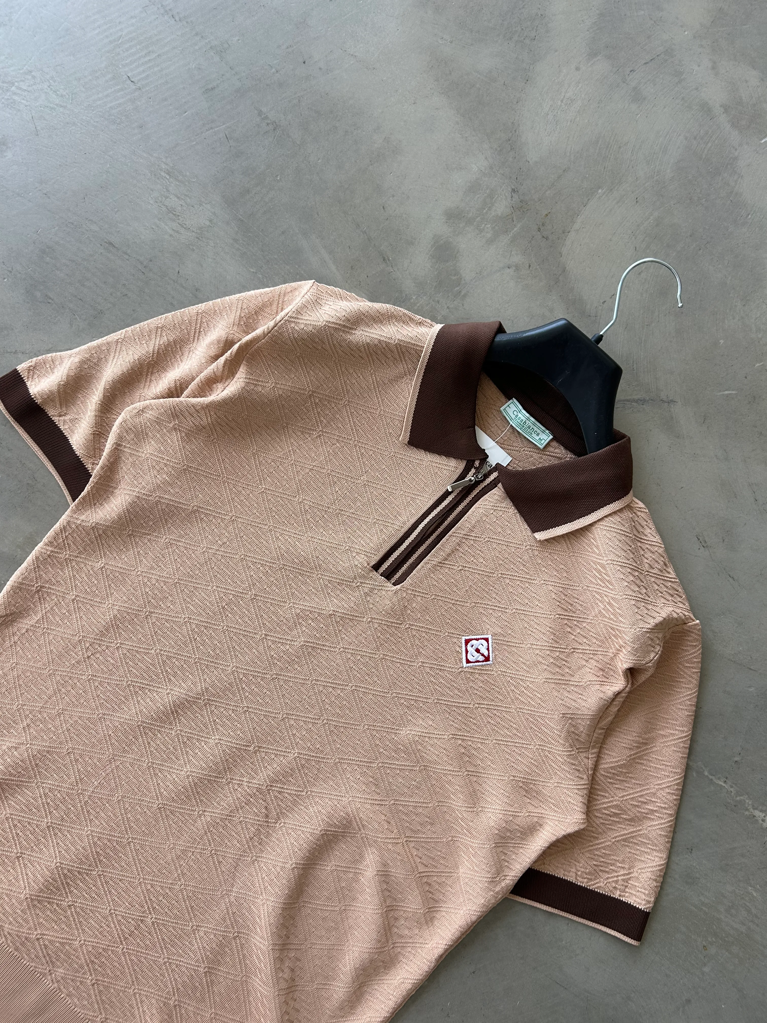 CB Nakışlı Premium Triko Polo Yaka Tee