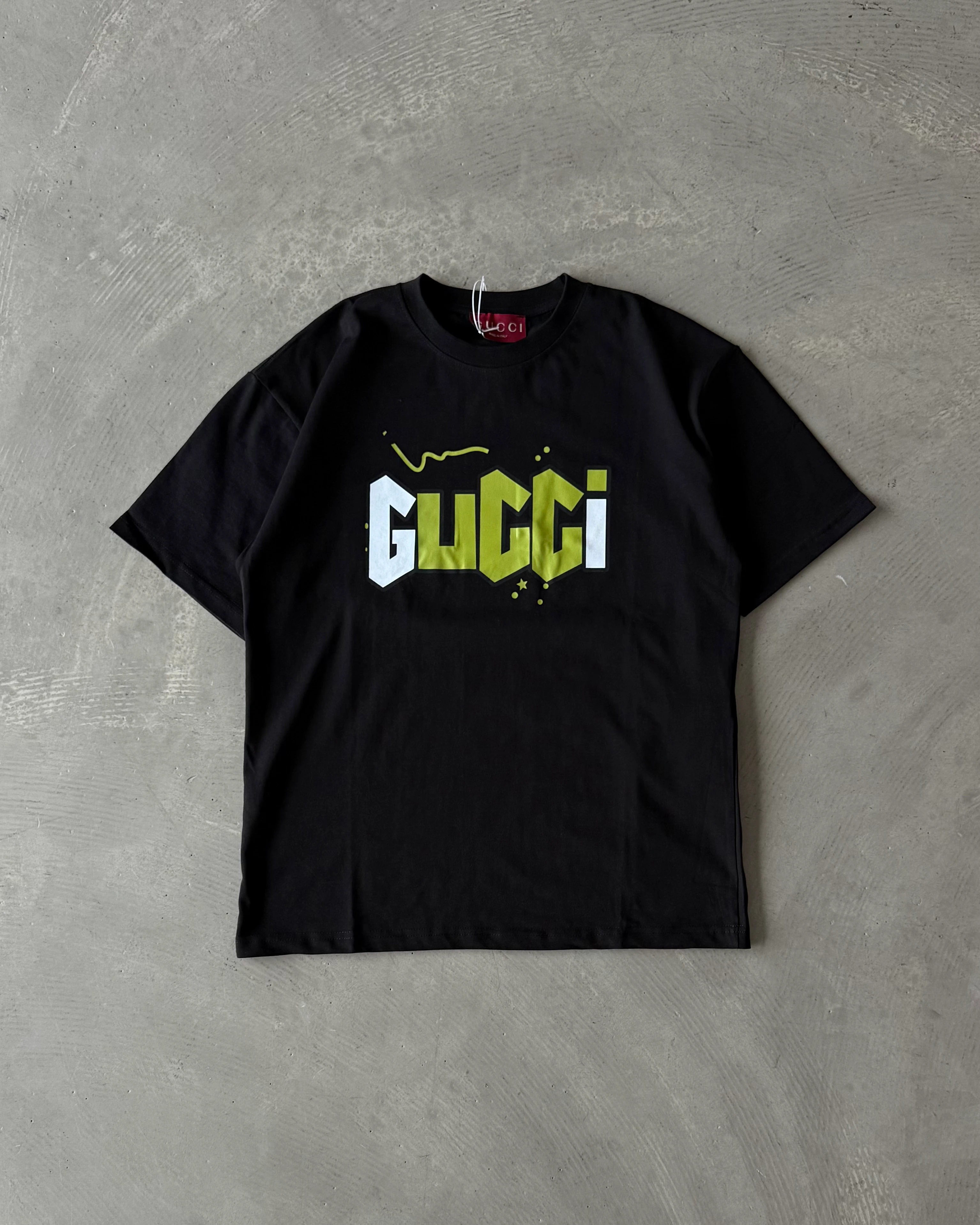 Göğüs Baskılı Basic T-Shirt