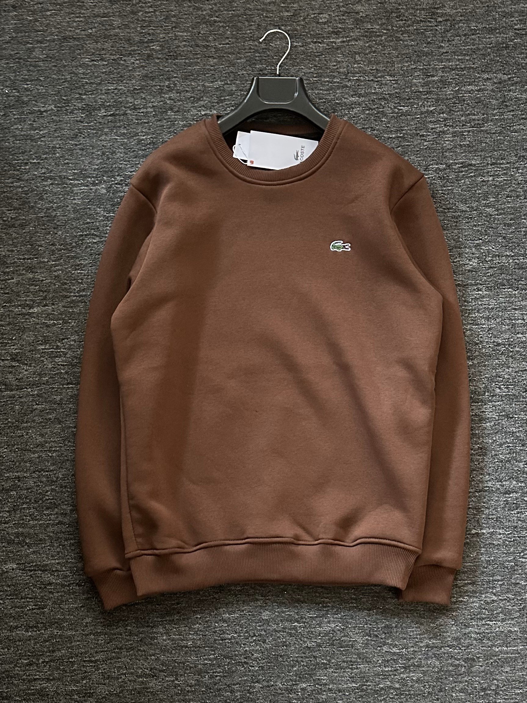 Premium Nakışlı Sweatshirt - Kahverengi