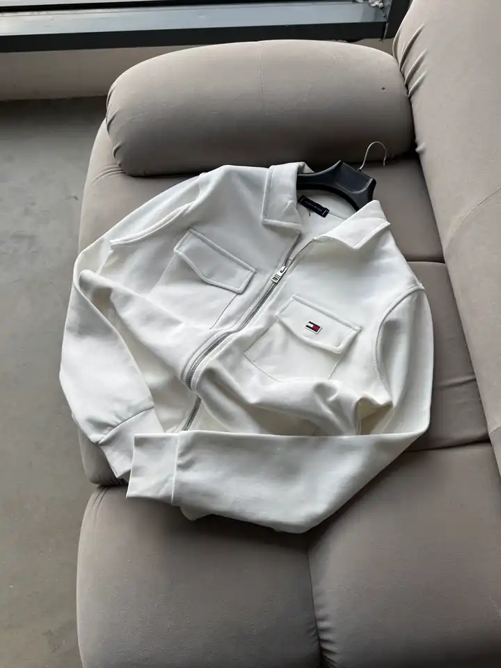 TMY Extra Premium Cep Detaylı Ceket - Beyaz