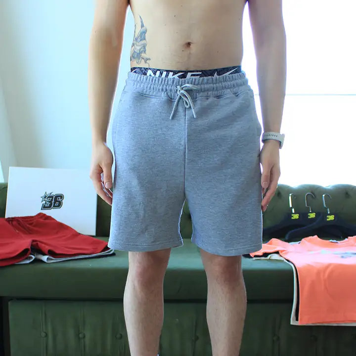  Baggy Fit Basic Şort - Gri