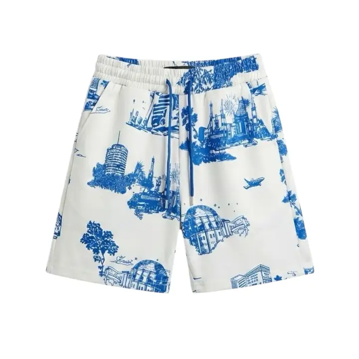 Karışık Baskı Detaylı Şort