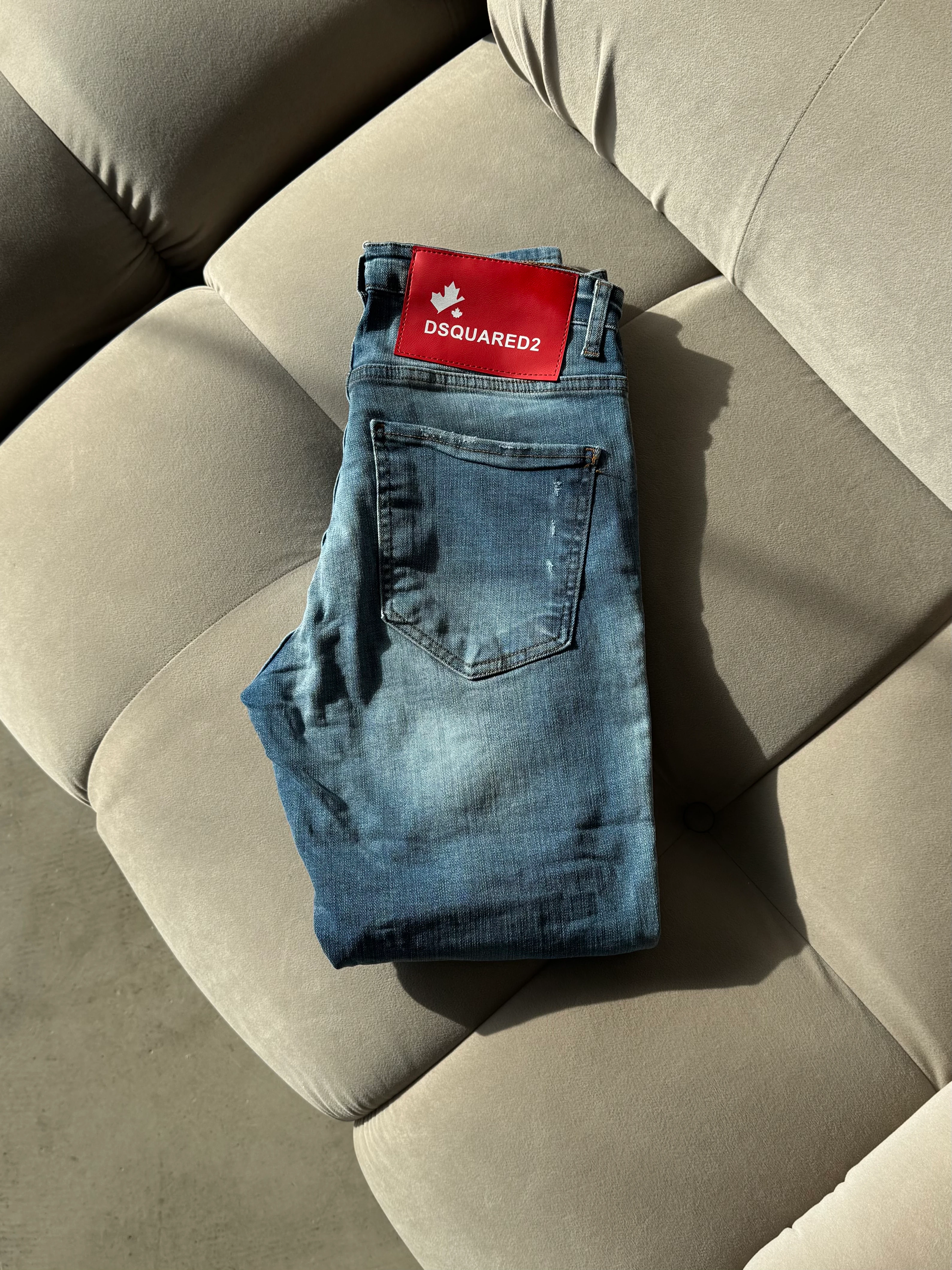 DSQ Premium Kot Pantolon - Buz Mavi