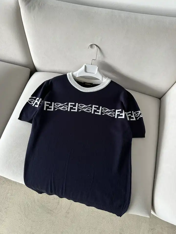 Logo Şerit Detaylı Triko T-Shirt