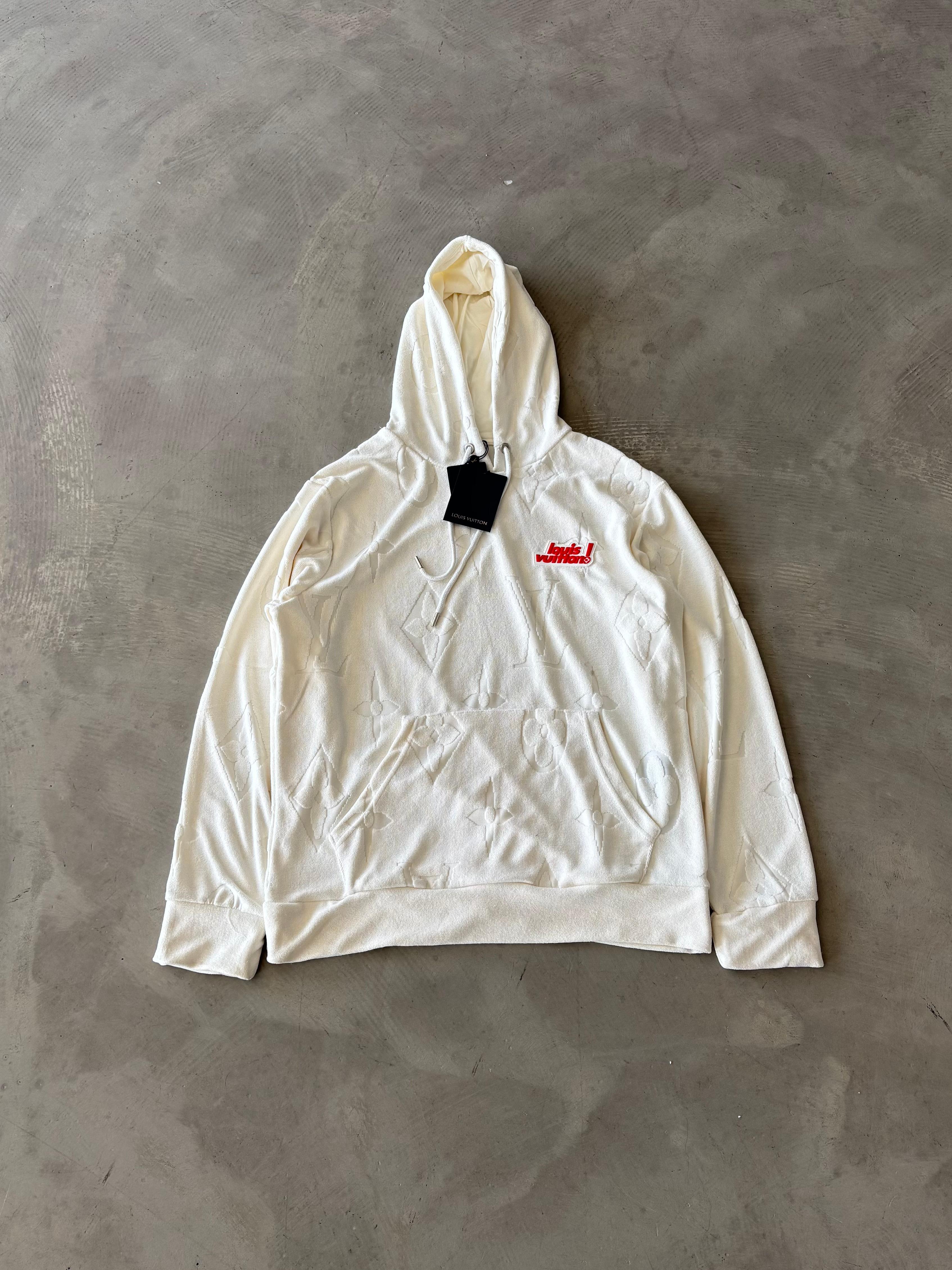 LV İşlemeli Premium Havlu Kumaş Swıtshirt