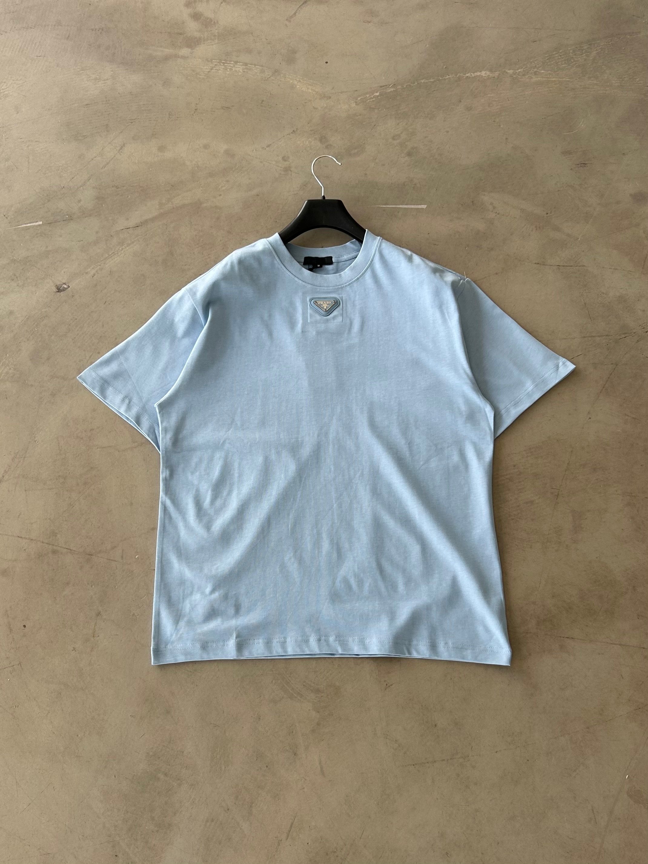 PRD Logo Detay Premium Basic Tshirt - Bebe Mavisi