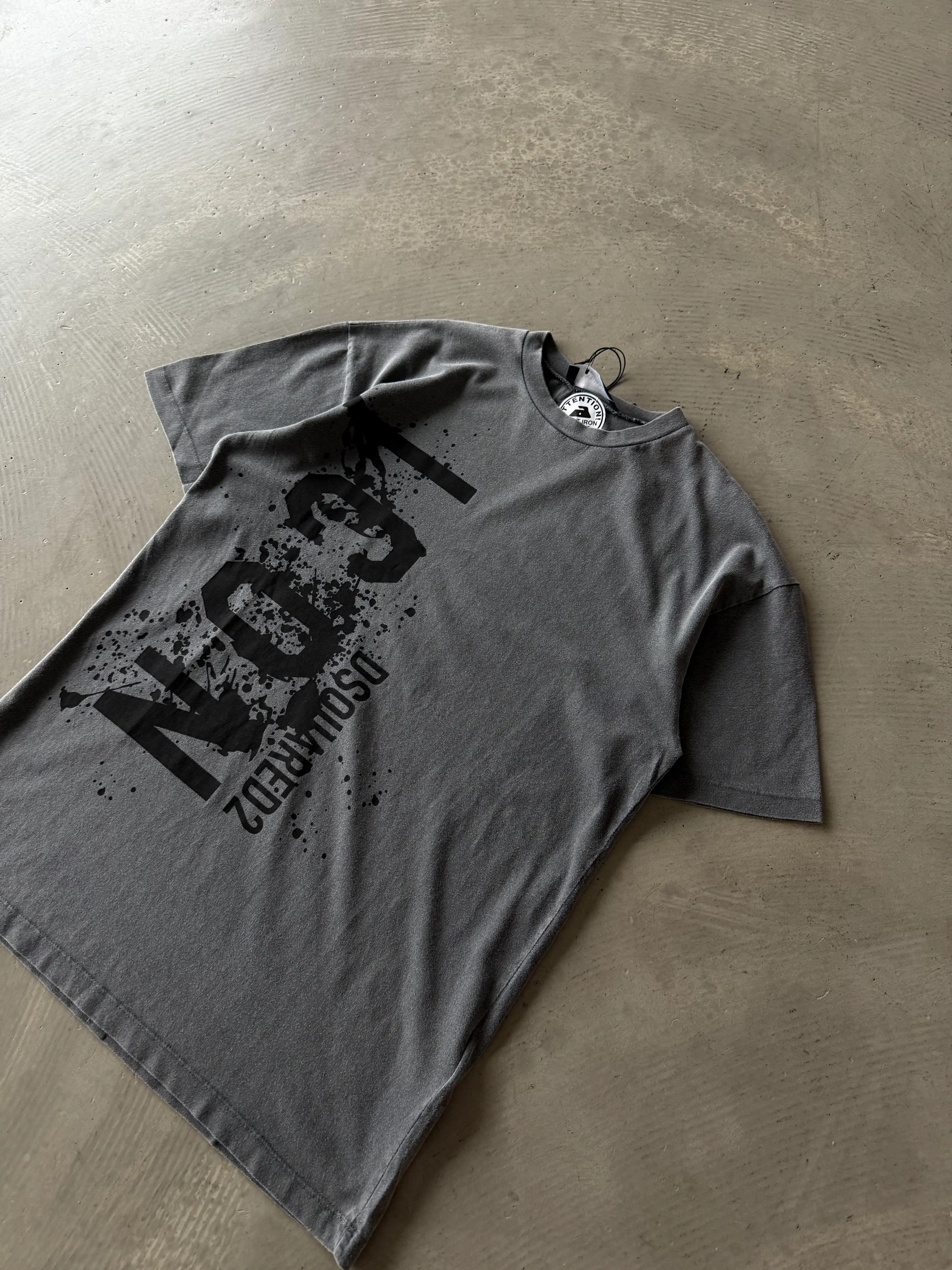 Göğüs Baskılı " ICON " Basic T-Shirt