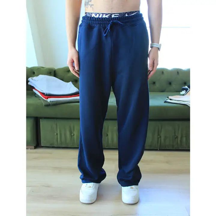  Baggy Fit Basic Eşofman - Lacivert