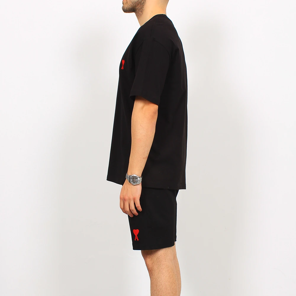 Sol Göğüs Baskılı Şort Takımı