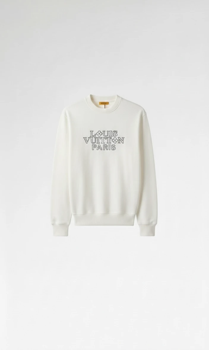 LV Premium Paris Yazılı Sweatshirt