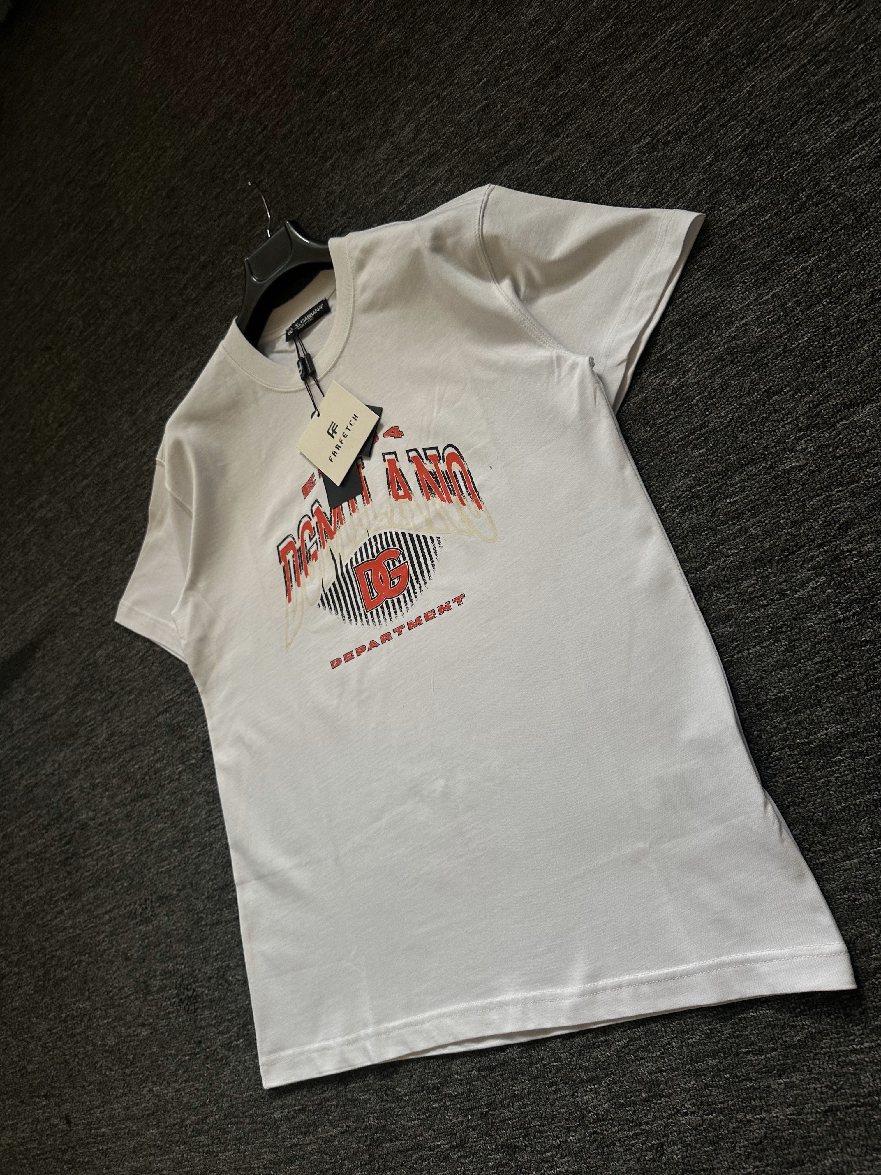 DG Baskılı White Premium Tee