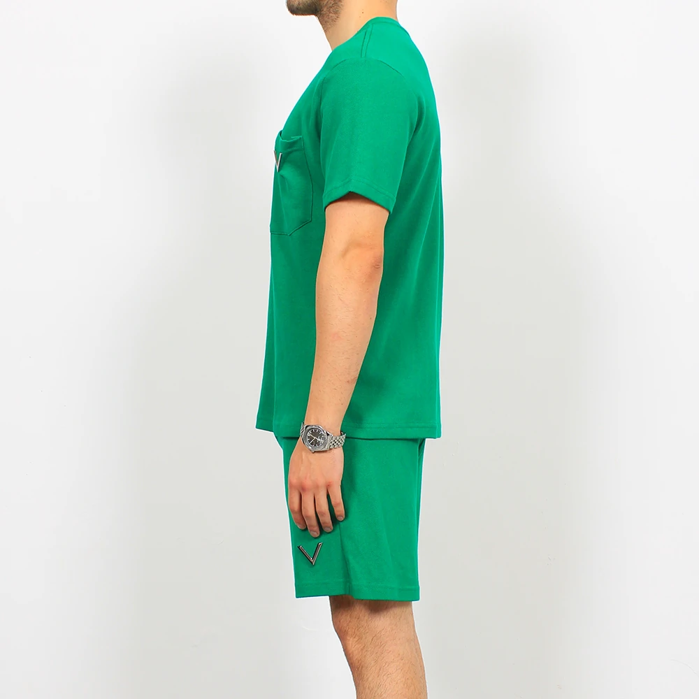 Sol Göğüs Büyük Logo Detaylı Şort Takımı