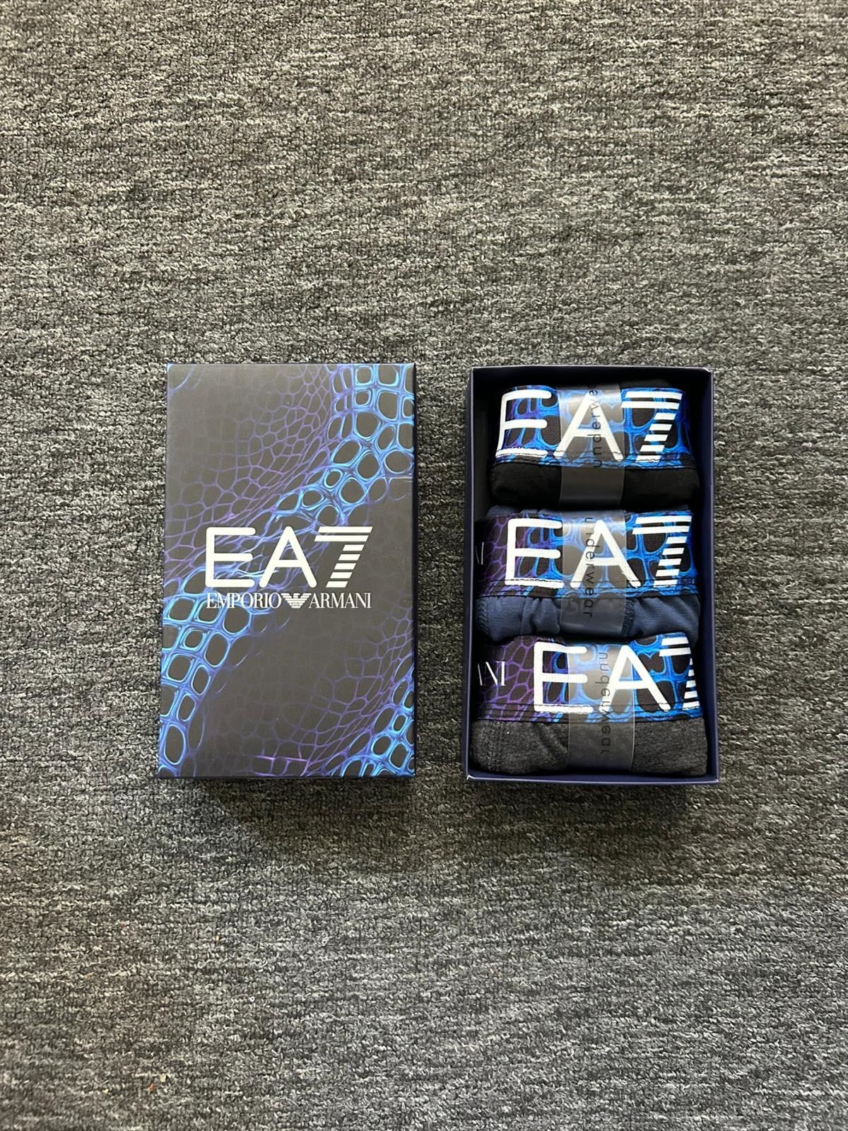 EA7 Premium 3'lü Boxer Seti