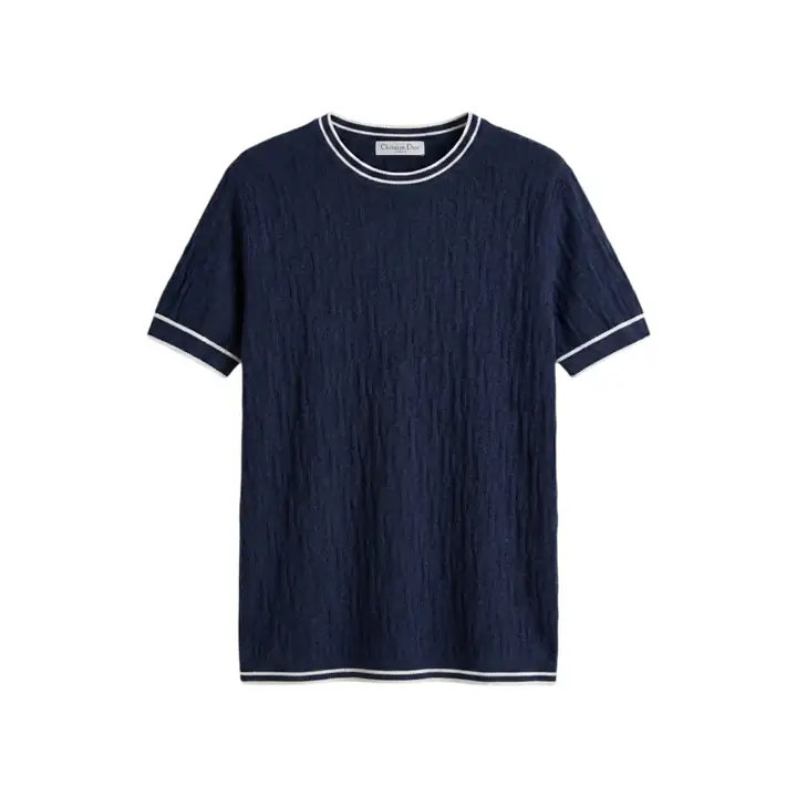 Full Logo Kabartmalı Triko T-Shirt