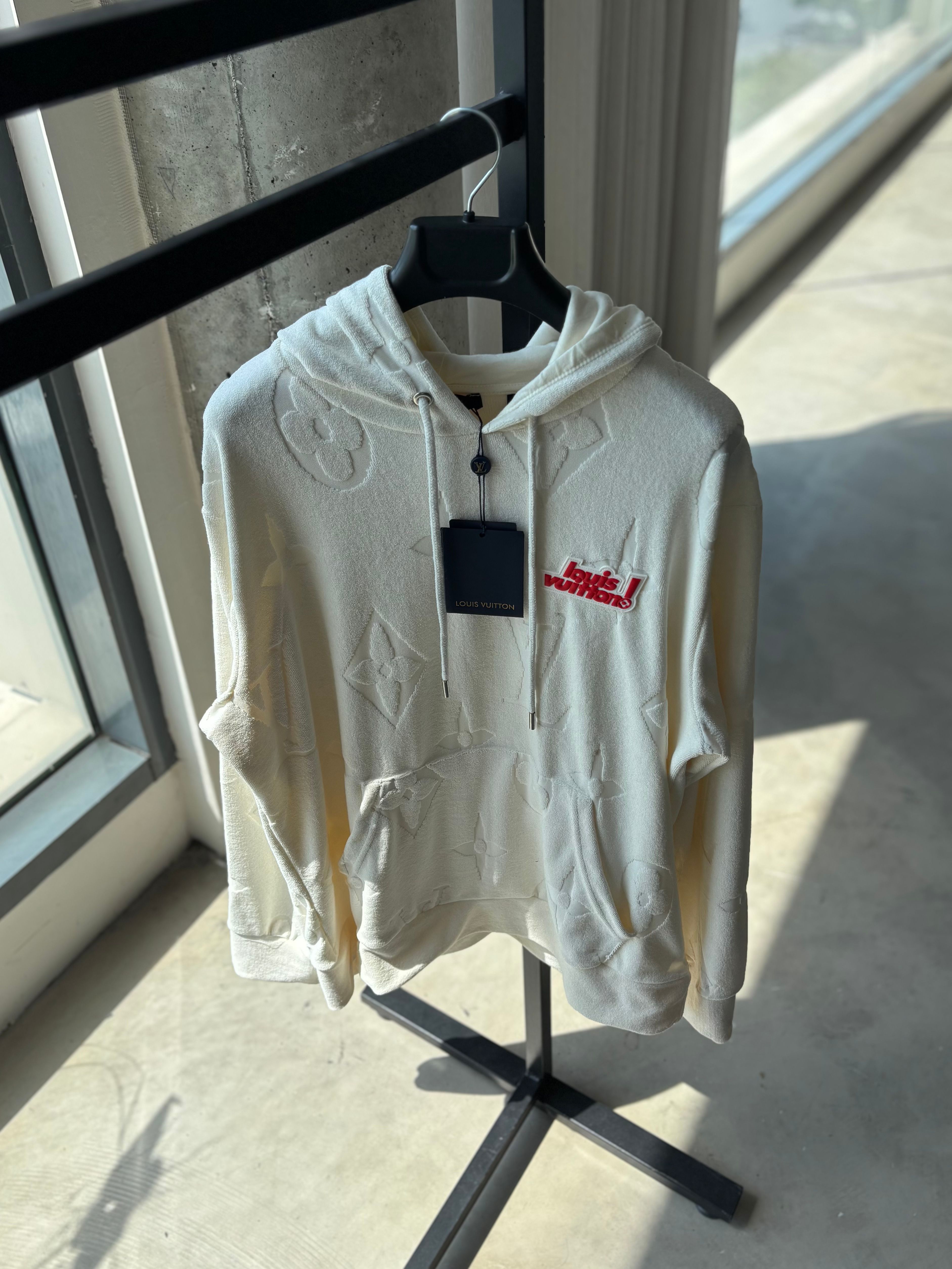 LV İşlemeli Premium Havlu Kumaş Swıtshirt
