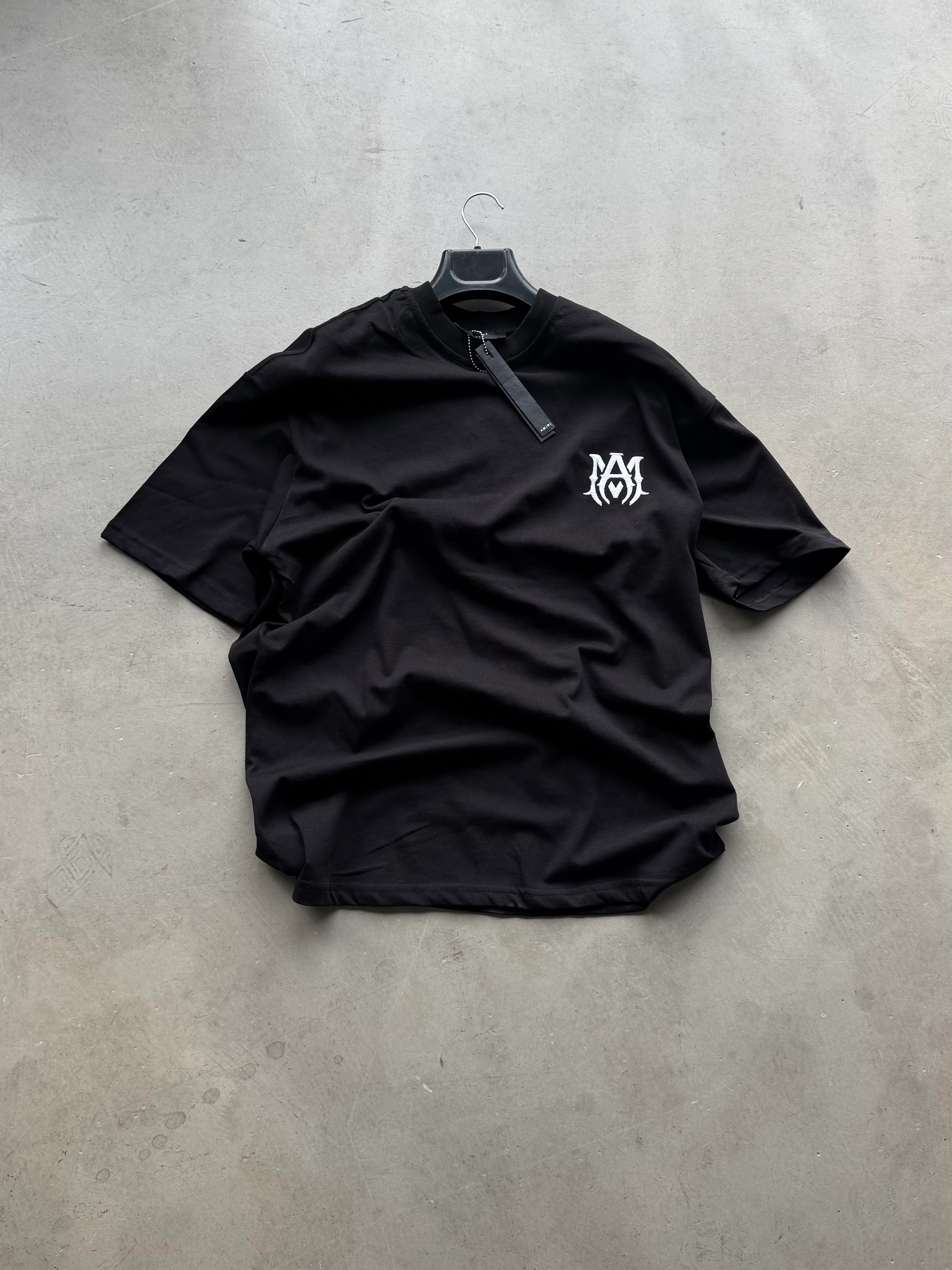 AMR Premium Sırt Baskılı T-Shirt - Siyah