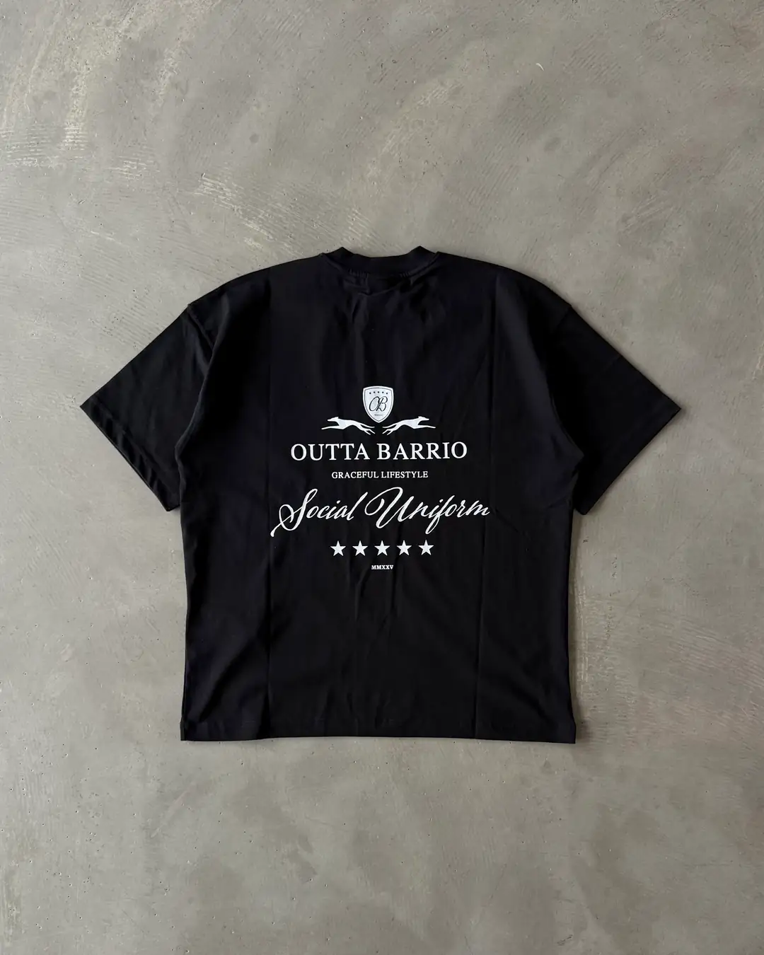 Arka Baskılı " Graceful " Basic T-Shirt