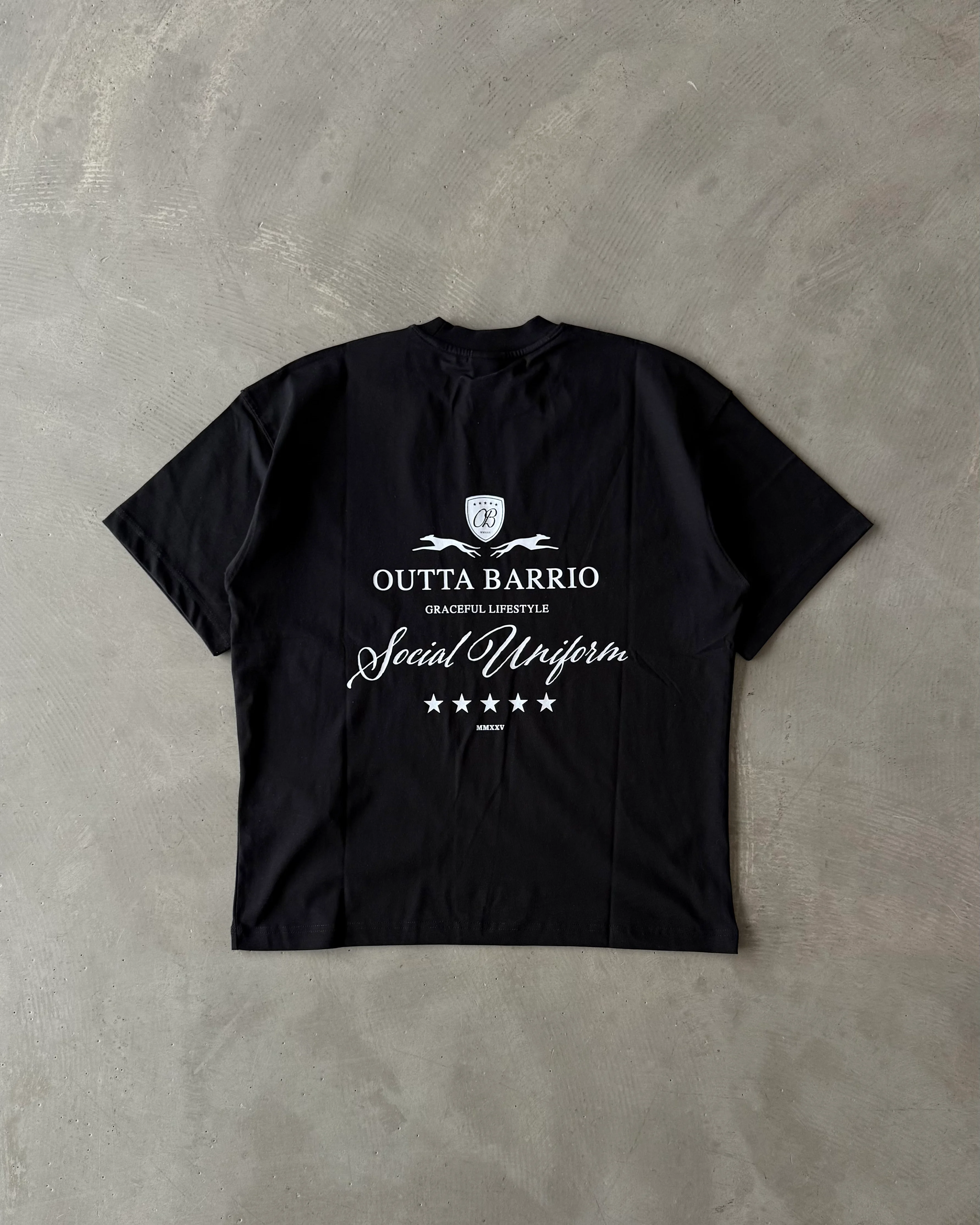 Arka Baskılı " Graceful " Basic T-Shirt