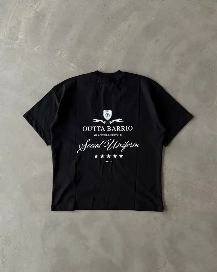 Arka Baskılı " Graceful " Basic T-Shirt