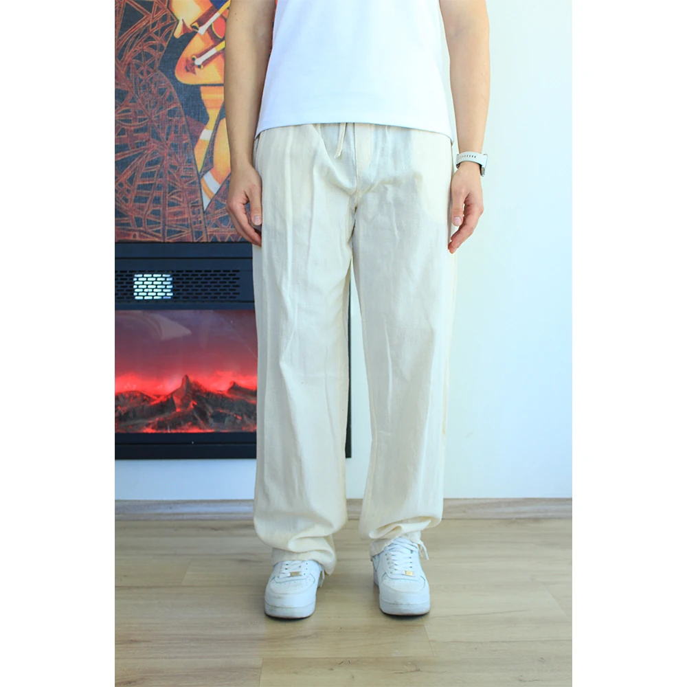 Ham Keten Relax Fit Pantolon