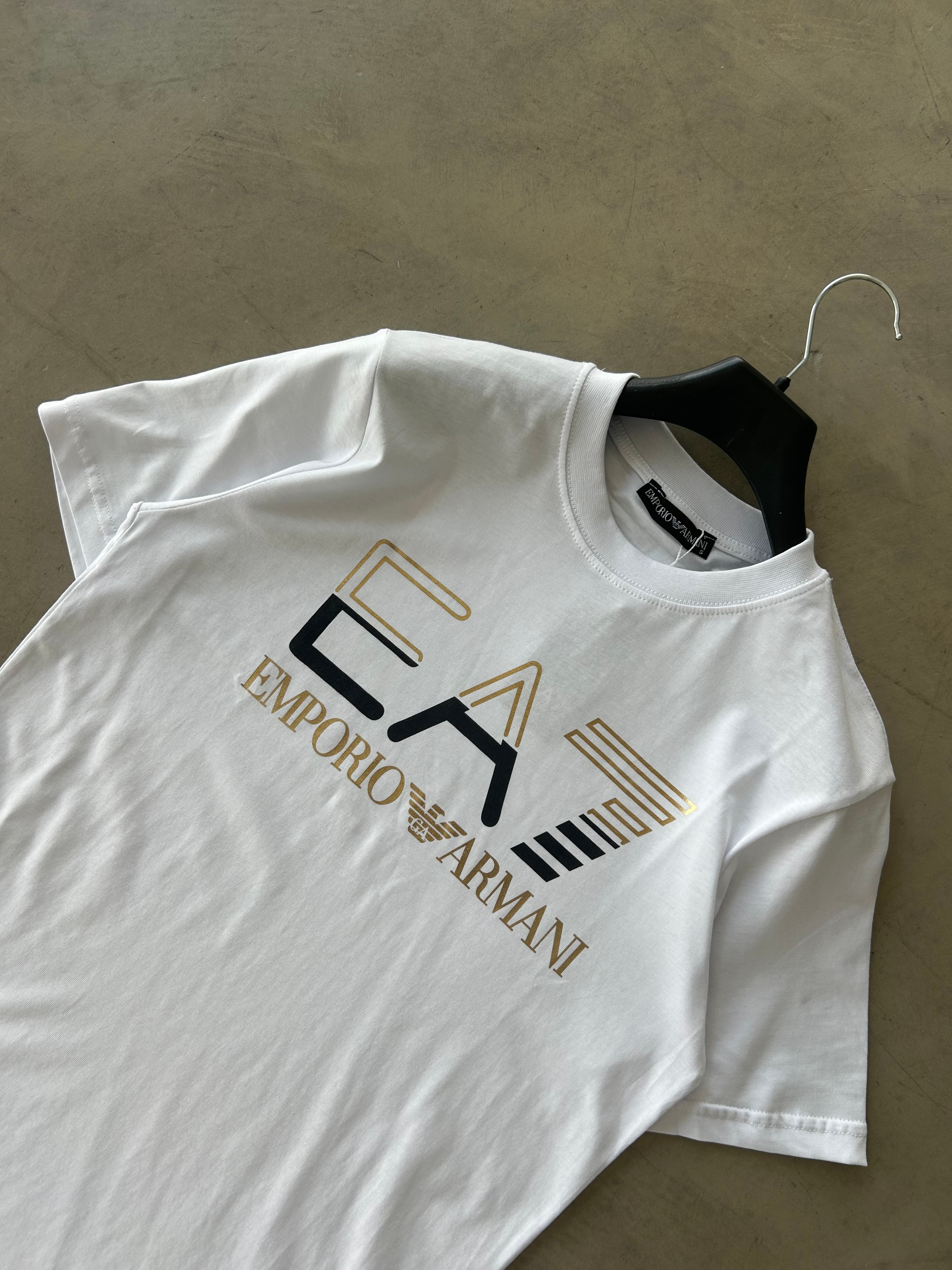 EA7 Orta Bakılı Premium Basic Tshirt