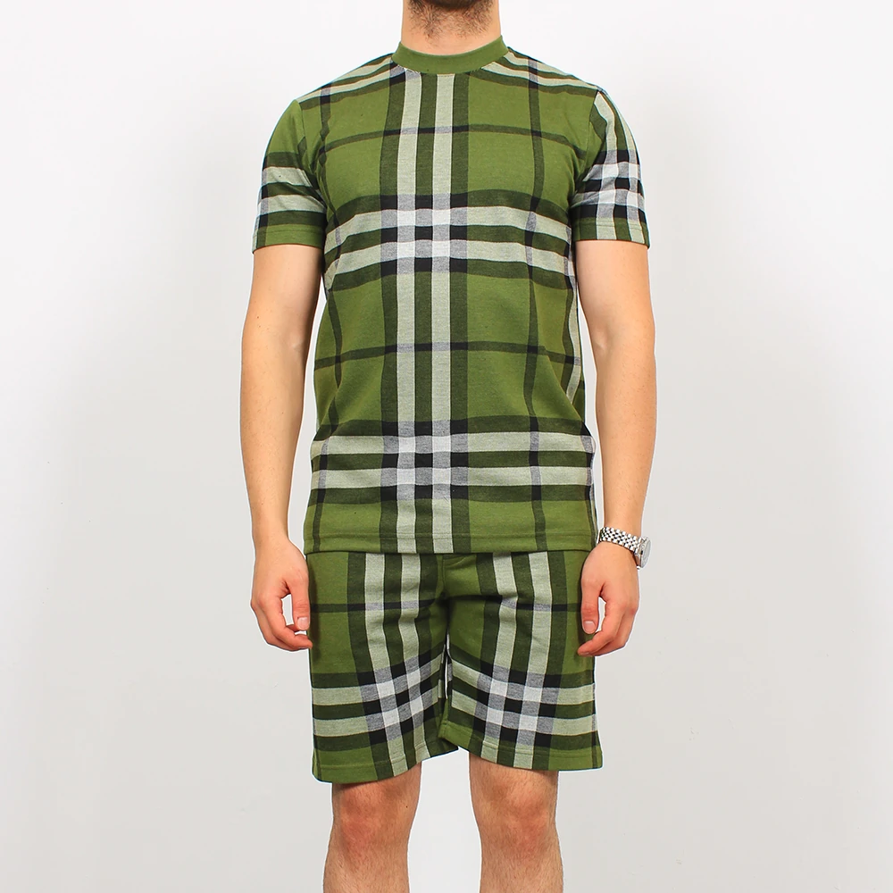 Çizgili Basic Şort Takım