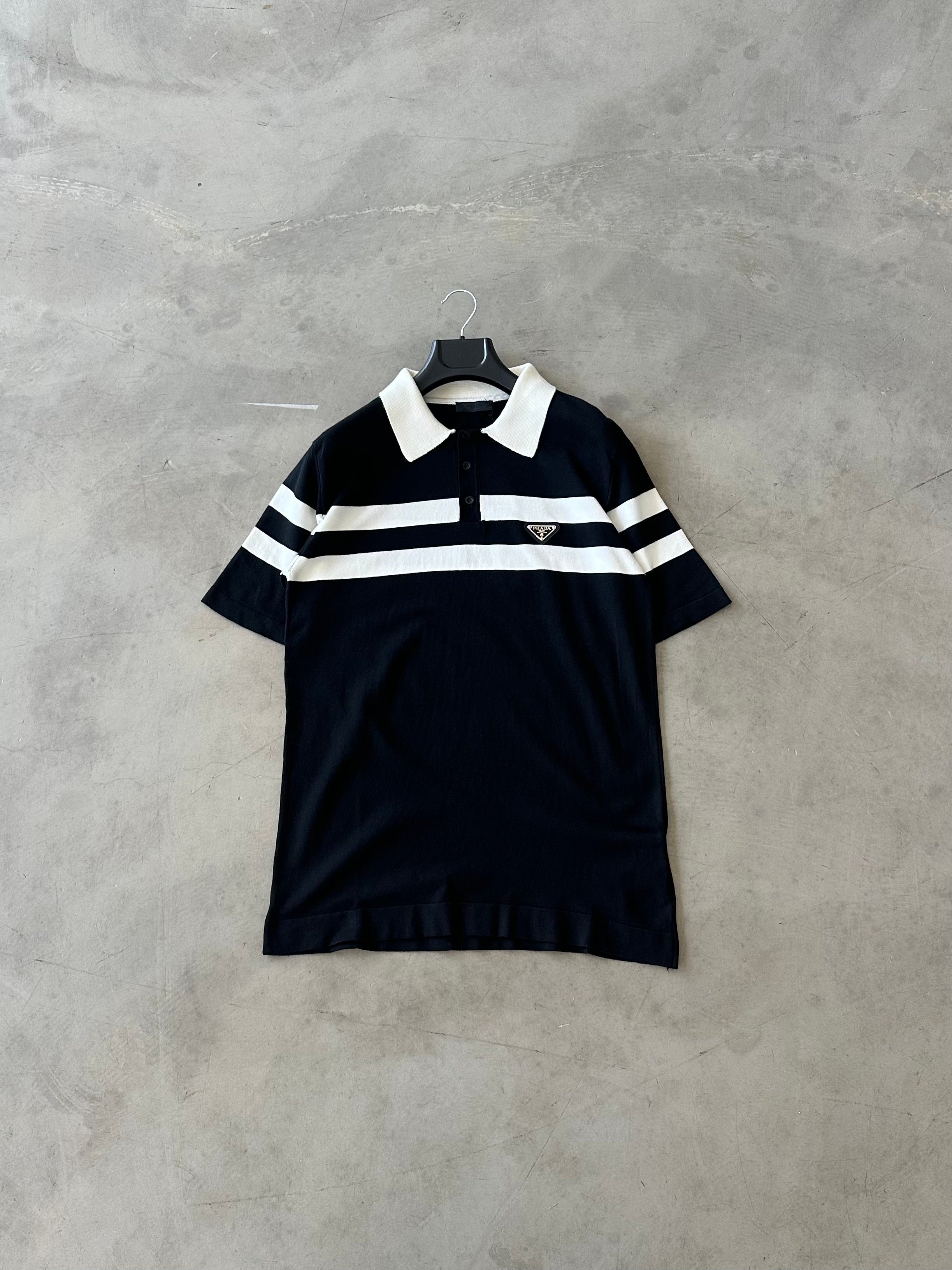 PRD Logo Detay Triko Polo Yaka Tee - Siyah